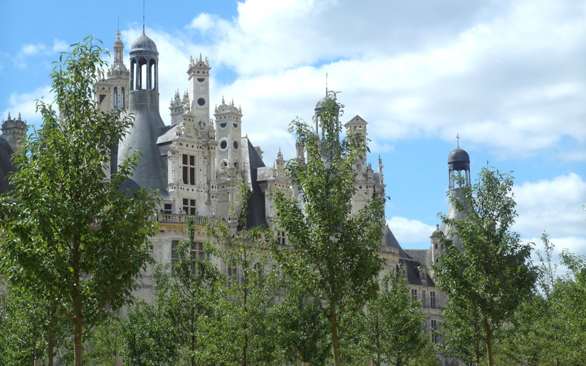Vue du chateau de Chambord